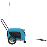 Pet Bike Trailer Blue and Black Oxford Fabric and Iron 94016