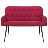 2 Seater Sofa with Metal Legs 2-Seater Wine Red Velvet 42051022