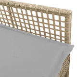 Garden Chair 2 pcs Beige 55 x 53 x 85 cm Poly Rattan 42003448