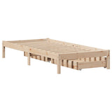 Bed Frame without Mattress 90x200 cm Solid Wood Pine 3301430