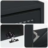 Shoe Cabinet EDE 78 x 24 x 103 cm Engineered Wood Black 895996