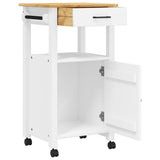 Kitchen Trolley MONZA 48x40x88.5 cm Solid Wood Pine 376090