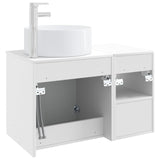 Bathroom Furniture Set 2 pcs High Gloss White Engineered Wood 3404108