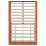 Bed Frame Wax Brown 120 x 200 cm Solid Pine Wood 3385720