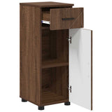 Bathroom Cabinet with Drawer Brown Oak 30 x 35 x 80 cm 883331