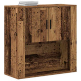 Wall Cabinet with Door Old Wood 80 x 33 x 80 cm Engineered Wood 862114
