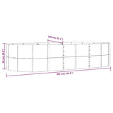 Garden Raised Bed Brown 291x140x68 cm Galvanised Steel 319100