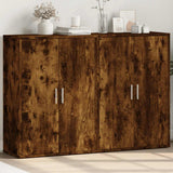 Sideboards 2 pcs Smoked Oak 60x31x84 cm Engineered Wood 3276571