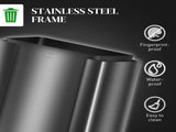 3 x 15L Pedal Bin, Steel Triple Kitchen Bin with Soft Close Lid, Removable Inner Buckets, T3398P344678