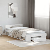 Bed Frame with Drawer without Mattress White 100x200 cm 3280790