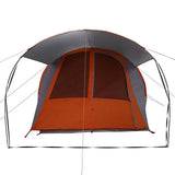 Tunnel Tent 4-Person Grey and Orange 740 x 370 x 220 cm 42004037