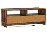 LED TV Cabinet Smoked Oak Engineered Wood 896120