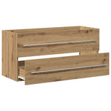 Bathroom Sink Cabinet Artisan Oak 100x38.5x48 cm Engineered Wood 862537