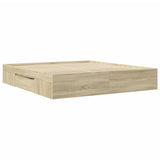 Bed Frame without Mattress Sonoma Oak 180x200 cm Super King Engineered Wood 3295452