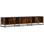 TV Cabinet Smoked Oak 210x35x41 cm Engineered Wood 3300782