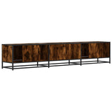 TV Cabinet Smoked Oak 210x35x41 cm Engineered Wood 3300782