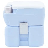 Camping Toilet Manual Light Blue and White 41.5 x 36.5 x 42 cm 42001428