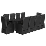 Garden Dining Set Black 3277658