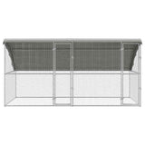 Chicken Cage 2 pcs Silver 400 x 200 x 200 cm Galvanised Steel 3368314