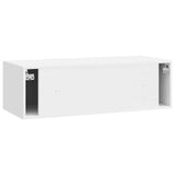 Wall-Mounted TV Cabinet 98 x 41 x 30 cm High Gloss White 899209
