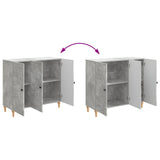 Sideboard Concrete Grey 89 x 34.5 x 80 cm Engineered Wood 894188