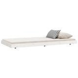 Bed Frame without Mattress White 75x190 cm Small Single Solid Wood Pine 823510
