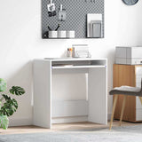 Desk with Drawer White 77.5 x 43 x 79 cm Engineered Wood 869514