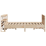 Bed Frame without Mattress 140x200 cm Solid Wood Pine 3306264