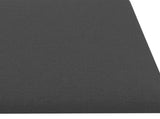 Wall Headboard 12 pcs Dark Grey 60 x 15 cm Fabric 42020532