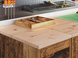 Garage Storage Cabinet Old Wood 30x51x85 cm Solid Wood Pine 860587