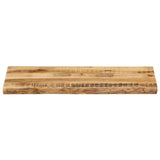Table Top Live Edge 80x40x3.8 cm Solid Wood Rough Mango 370682