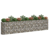 152037 Gabion Raised Bed Galvanised Iron 470x50x100 cm
