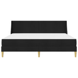 Bed Frame with Mattress Black 180 x 200 cm Fabric 3415237