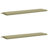 2-Piece Bench Cushions SOEST 2 pcs 100% Polyester Light Green 949199