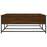 Coffee Table Brown Oak 100x99x40 cm Engineered Wood 835298