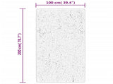 Rug ISTAN High Pile Shiny Look Anthracite 100x200 cm 375639