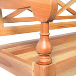 Batavia Bench 98 cm Solid Mahogany Wood Light Brown 246967