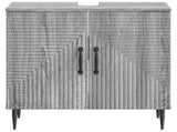 Bathroom Sink Cabinet HAARLEM Grey Sonoma 59.5 x 31.5x 59 cm 896791