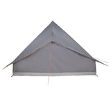 Tipi Tent with Roof Grey and Orange 364 x 281 x 257 cm Taffeta 42000974
