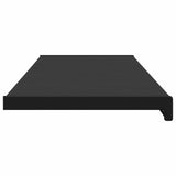 Window Sill Black with wood grain 120 x 35 x 4.5 cm PVC 42046865