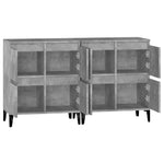 Sideboard 2 pcs Concrete Grey 60x35x70 cm Engineered Wood 3185763