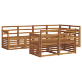 Sectional Sofa Set 7 pcs Natural Solid Acacia Wood 3374954