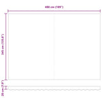 Retractable Awning Manual Orange and brown 500 x 350 cm Fabric 3331482
