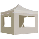Professional Folding Party Tent with Walls Aluminium 2x2 m Cream 48930