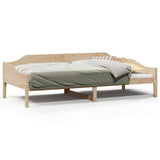 Bed Frame without Mattress 90x200 cm Solid Wood Pine 850914