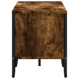 TV Cabinet Smoked Oak 122x34x41 cm Engineered Wood 848571
