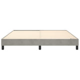 Box Spring Bed Frame Light Grey Super King Velvet 3121193
