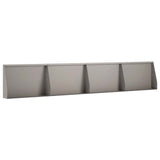 Retaining Wall 4 pcs 60 x 12 x 50 cm Weathering Steel Rusty 3449092