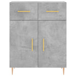 Highboard Concrete Grey 69.5x34x180 cm Engineered Wood 3198525