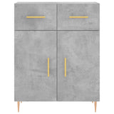 Highboard Concrete Grey 69.5x34x180 cm Engineered Wood 3198525